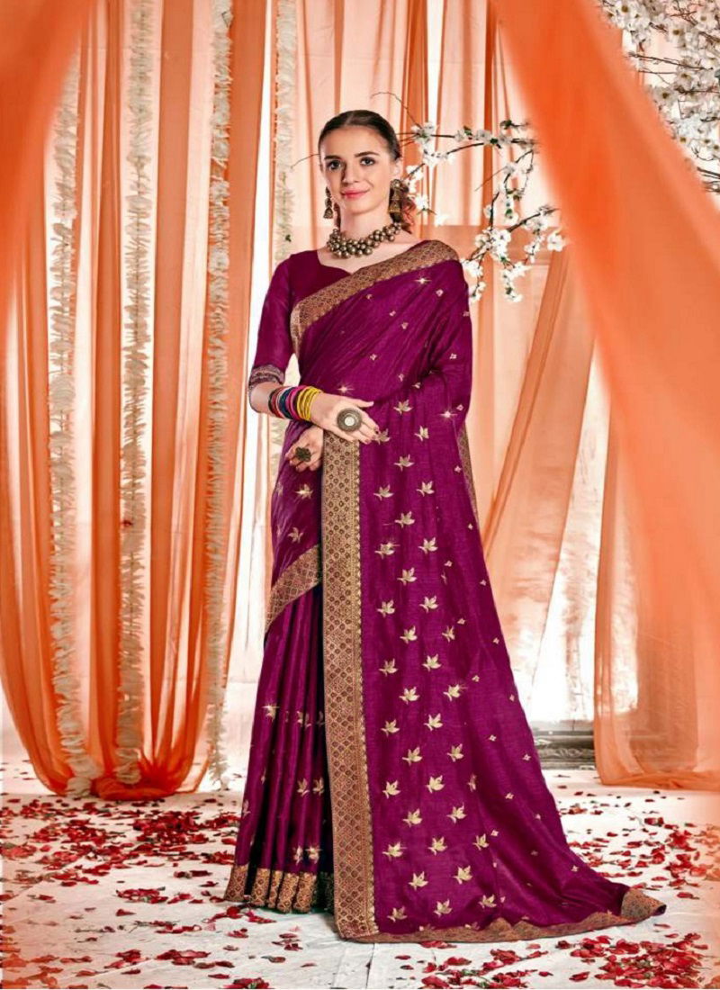 Kalista Abhinandan New Exclusive Wear Vichitra Silk Designer Saree Collection